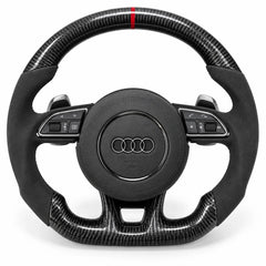 Forme d'origine du volant, comme le volant de série : haut rond, bas légèrement aplati, Audi A3, S3 et RS3 8V
