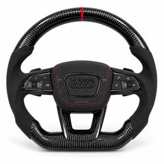 Forme d'origine du volant, comme le volant de série : haut rond, bas légèrement aplati, Audi A3, S3 et RS3 8Y