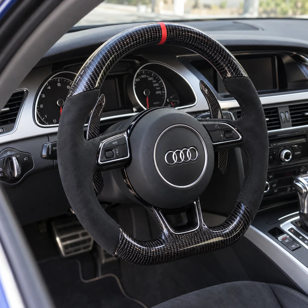 Option palettes de changement de vitesse fixées derrière les branches, Audi A4 B8