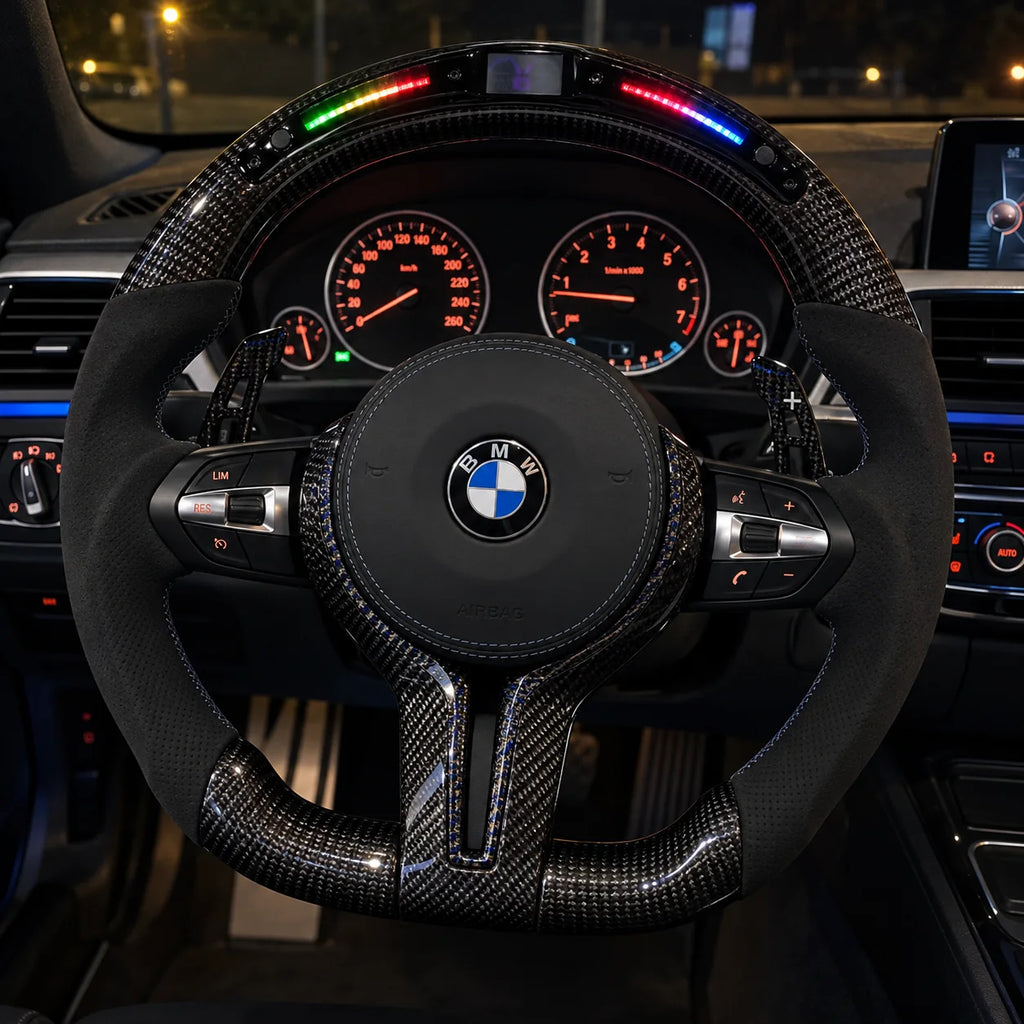 Option affichage LED intégrée au sommet de la couronne en carbone, BMW F30