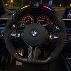 Option affichage LED intégrée au sommet de la couronne en carbone, BMW F30