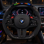 Option affichage LED intégrée au sommet de la couronne en carbone, modèle BMW M3 G80