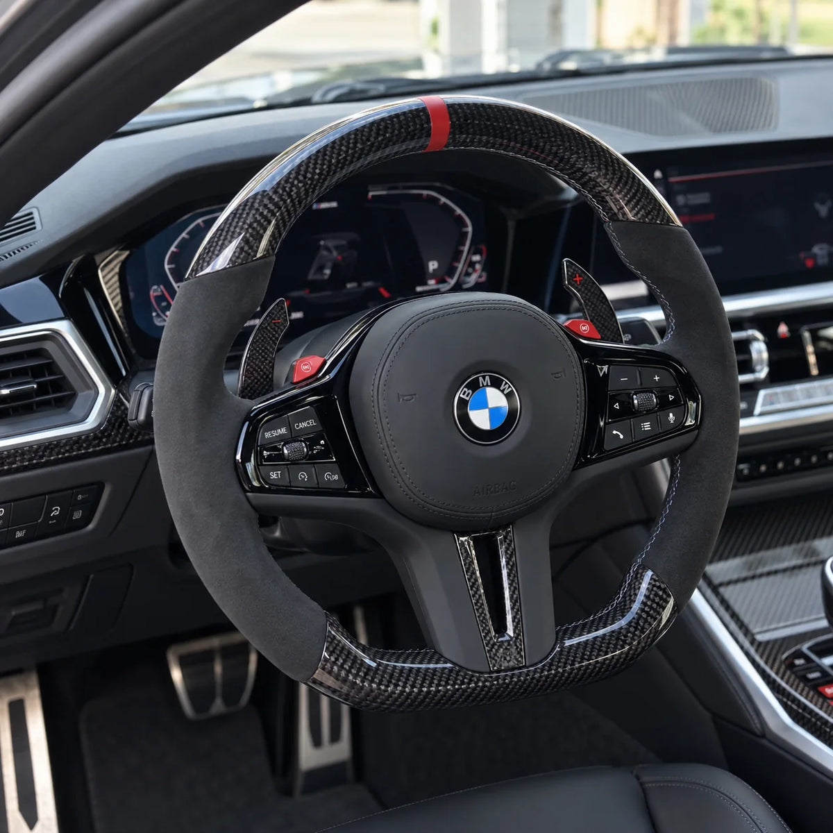 Option palettes de changement de vitesse fixées derrière les branches, BMW M3 G80