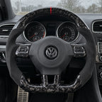 Option carbone forgé : aspect marbré à la place du tissage régulier, Golf 6 GTI