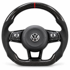 Forme d'origine du volant, comme le volant de série : haut rond, bas légèrement aplati, Golf 7 GTI, R et GTD