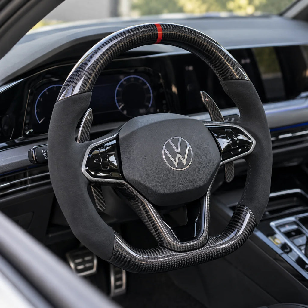 Option palettes de changement de vitesse fixées derrière les branches, Golf 8 GTI