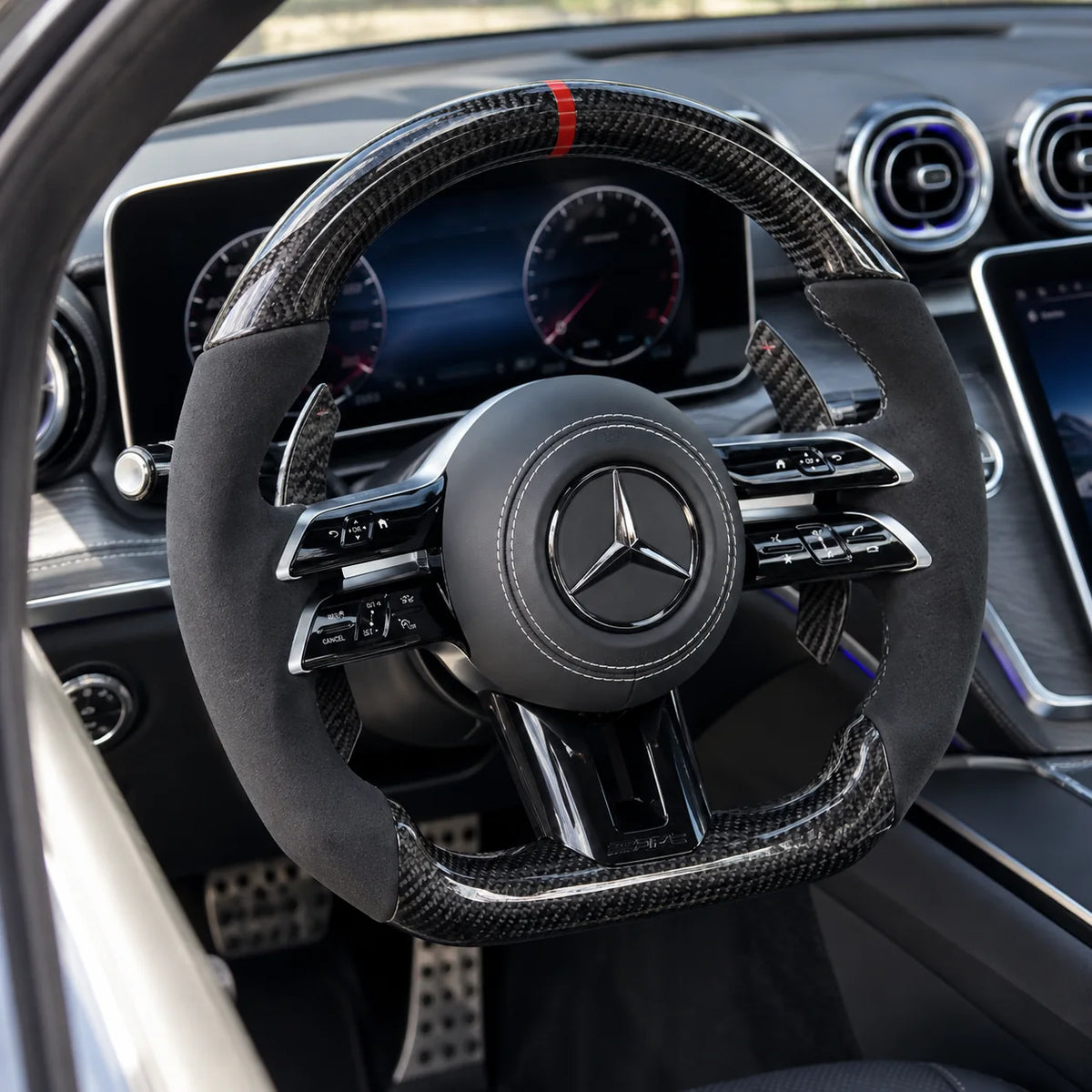 Option palettes de changement de vitesse fixées derrière les branches, Mercedes W206
