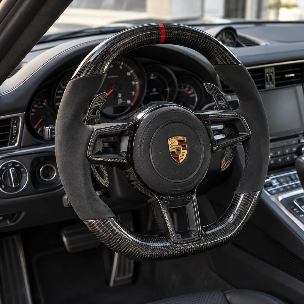 Option palettes de changement de vitesse fixées derrière les branches, Porsche 911